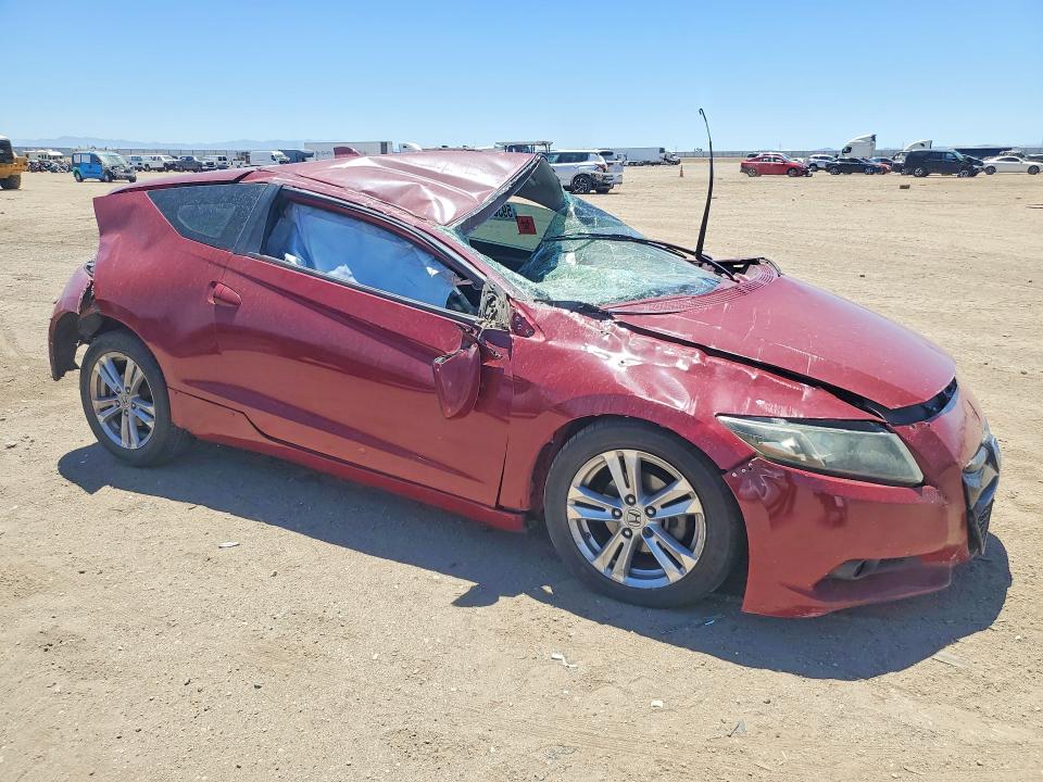 2011 Honda Cr-z VIN JHMZF1D60BS008874 COPART salvage auction — ROLLOVER, Ca - Salvage Certificate, sold $200 on 2026-07-20 (photo 4)