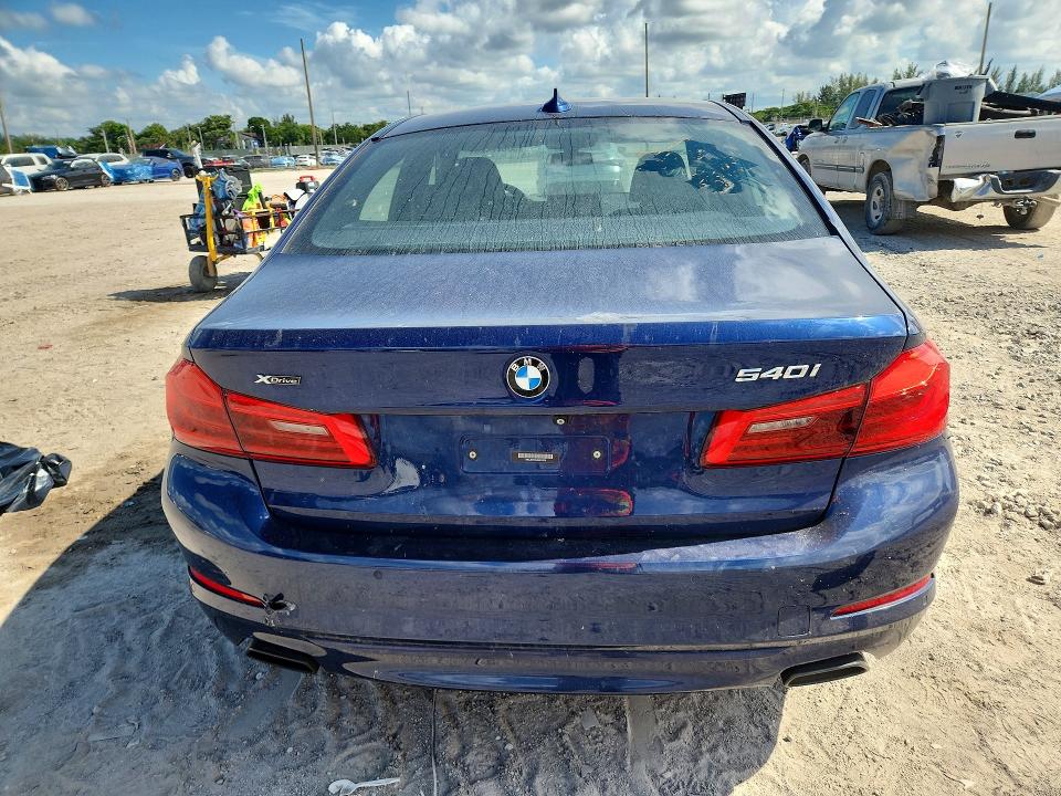 2018 BMW 5er VIN WBAJE7C55JG891379 COPART salvage auction — REAR END, Nj - Certificate Of Title, sold $5,700 on 2026-07-21 (photo 6)