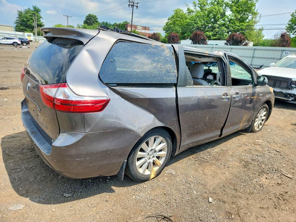 2016 Toyota Sienna VIN 5TDDK3DC4GS143915 COPART salvage auction — ALL OVER, Ct - Cert Of Title-Salvage, sold $975 on 2026-07-28 (photo 3)