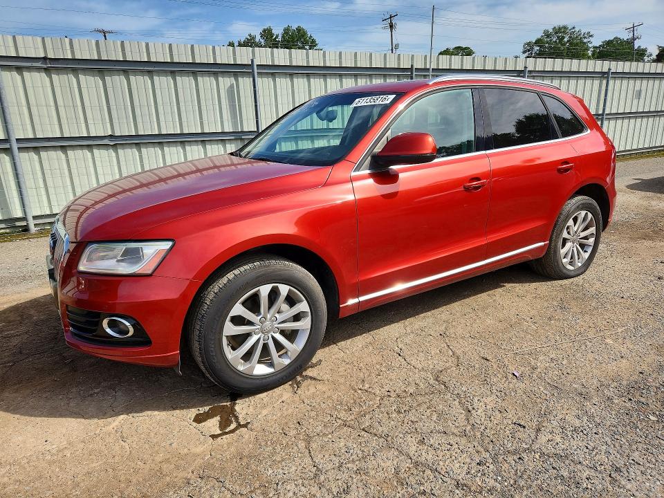 2014 Audi Q5 VIN WA1LFAFP7EA007898 COPART salvage auction — MINOR DENT/SCRATCHES, TX - CERTIFICATE OF TITLE (P), sold $3,500 on 2026-07-27 (photo 1)