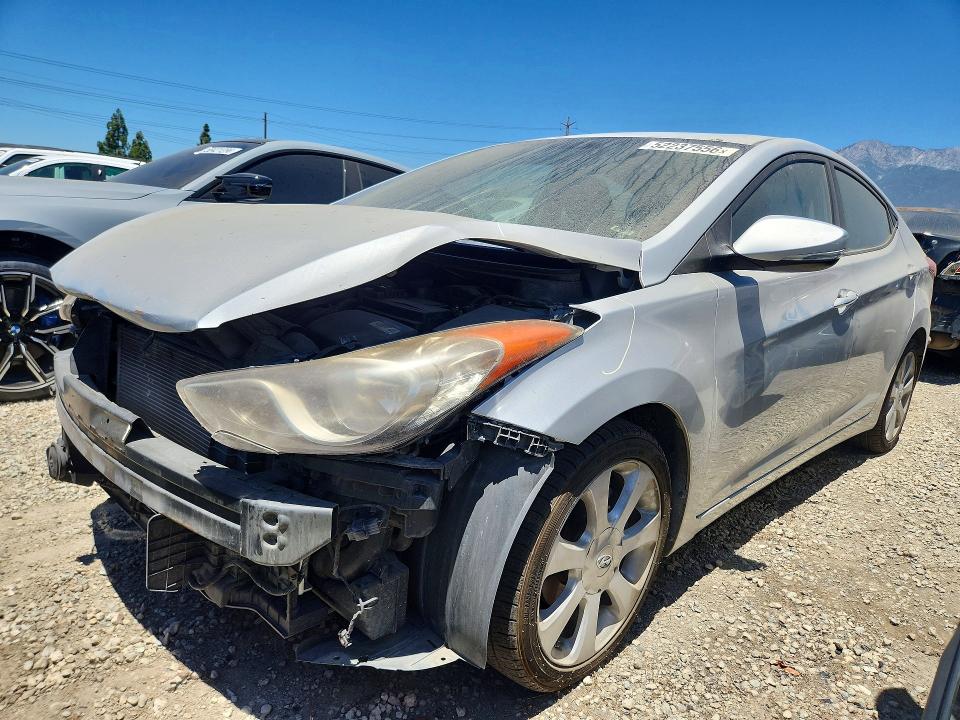 2011 Hyundai Elantra VIN KMHDH4AE8BU157844 COPART salvage auction — FRONT END, CA - SALVAGE CERTIFICATE, sold $975 on 2026-07-09 (photo 1)