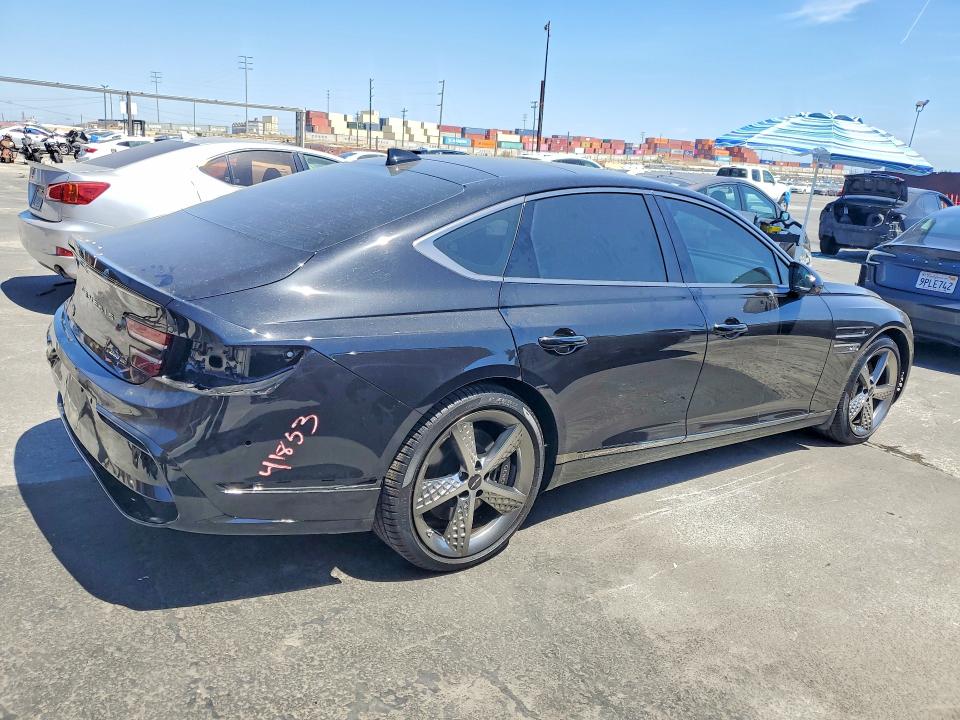 2026 Genesis G80 VIN KMTGG4SD1TU308777 COPART salvage auction — REAR END, Ca - Salvage Certificate, sold $28,250 on 2026-08-26 (photo 3)