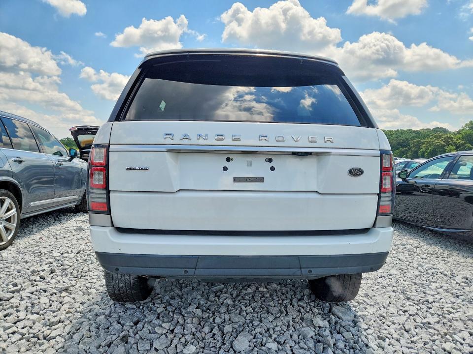 2016 Land rover RANGE ROVER VIN SALGS2KF0GA297323 COPART salvage auction — FRONT END, GA - CERT OF TITLE-COURT ORDER, sold $3,000 on 2026-07-24 (photo 6)