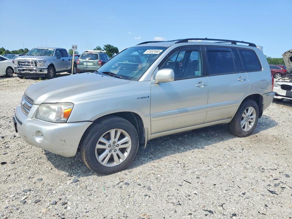 2007 Toyota Highlander hybrid VIN JTEEW21A370042711 COPART salvage auction — REAR END, Ma - Certificate Of Title, sold $200 on 2026-07-29 (photo 1)