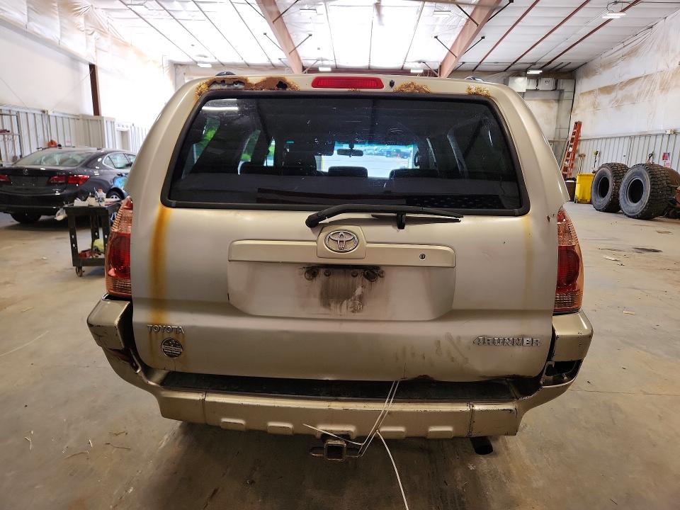 2005 Toyota 4runner VIN JTEBU14R650063294 COPART salvage auction — REAR END, Wi - Certificate Of Title, sold $1,800 on 2026-07-15 (photo 6)