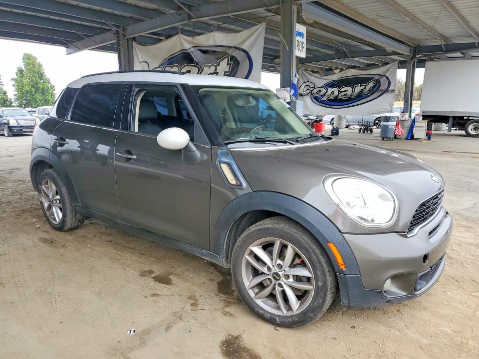 2012 Mini Cooper VIN WMWZC3C53CWL81591 COPART salvage auction — SIDE, CA - SALVAGE CERTIFICATE, sold $450 on 2026-08-18 (photo 4)