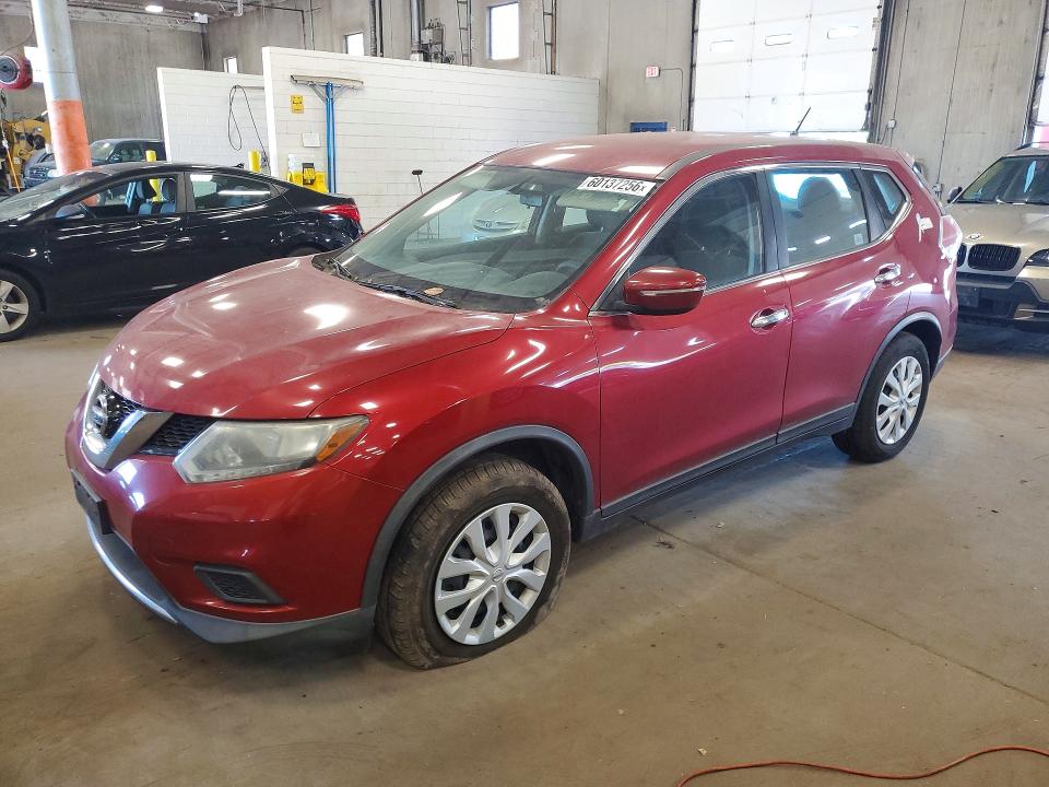 2015 Nissan Rogue VIN KNMAT2MV2FP500304 COPART salvage auction — FRONT END, Mn - Certificate Of Title, sold $525 on 2026-07-28 (photo 1)