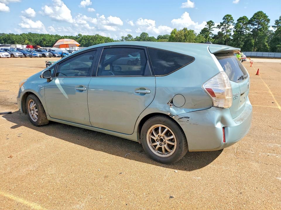 2014 Toyota Prius v VIN JTDZN3EU2E3329875 COPART salvage auction — MECHANICAL, TX - CERTIFICATE OF TITLE, sold $1,550 on 2026-07-20 (photo 2)