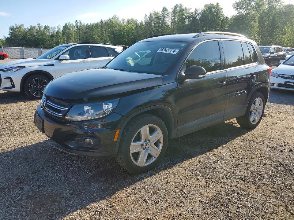 2016 Volkswagen Tiguan VIN WVGJV7AX1GW606808 COPART salvage auction — FRONT END, ON - PERMIT NO BRAND - UNFIT, sold $1,450 on 2026-08-18 (photo 1)
