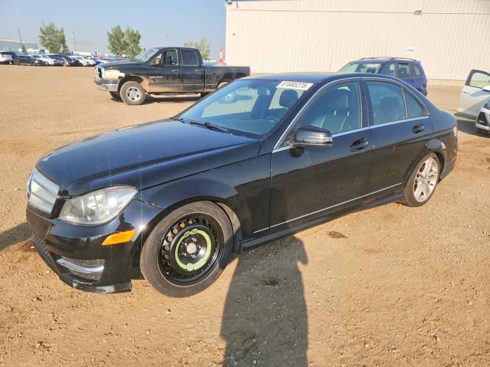 2013 Mercedes-benz C-klasse VIN WDDGF8AB7DA842240 COPART salvage auction — FRONT END, Ab - Bos - Salvage, sold $1,250 on 2026-08-04 (photo 1)
