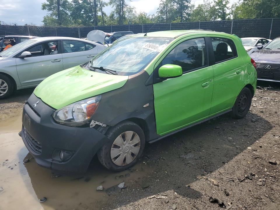 2014 Mitsubishi Mirage VIN ML32A3HJ2EH006771 COPART salvage auction — SIDE, Md - Cert Of Salvage > 75% Damage, sold $200 on 2026-07-28 (photo 1)