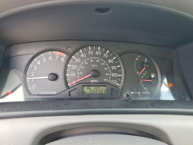 2005 Toyota Corolla VIN JTDBR32E552056195 COPART salvage auction — FRONT END, TX - SALVAGE VEHICLE TITLE (P), sold $1,150 on 2026-07-31 (photo 9)