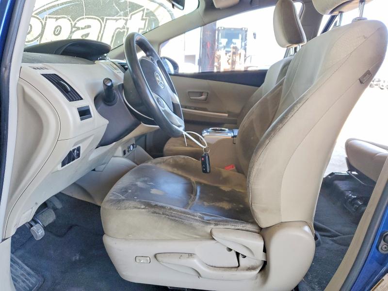 2012 Toyota Prius v VIN JTDZN3EUXC3133180 COPART salvage auction — FRONT END, CA - SALVAGE CERTIFICATE, sold $1,000 on 2026-07-28 (photo 7)