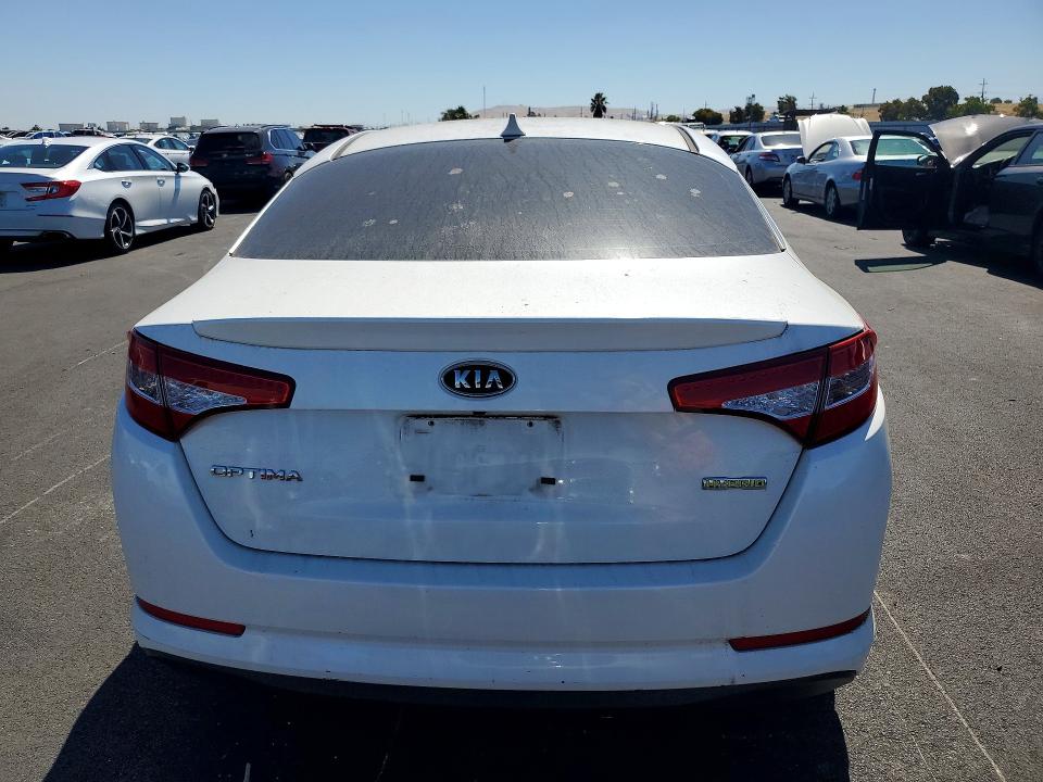 2011 Kia Optima hybrid VIN KNAGM4AD2B5006588 COPART salvage auction — MINOR DENT/SCRATCHES, Ca - Dis/Dlr/Exp Only Clean Title, sold $1,450 on 2026-07-13 (photo 6)