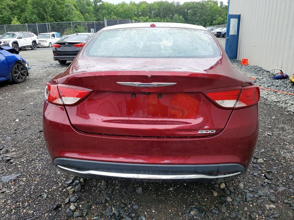 2016 Chrysler 200 VIN 1C3CCCAB2GN166611 COPART salvage auction — FRONT END, VA - CERTIFICATE OF TITLE, sold $200 on 2026-07-28 (photo 6)