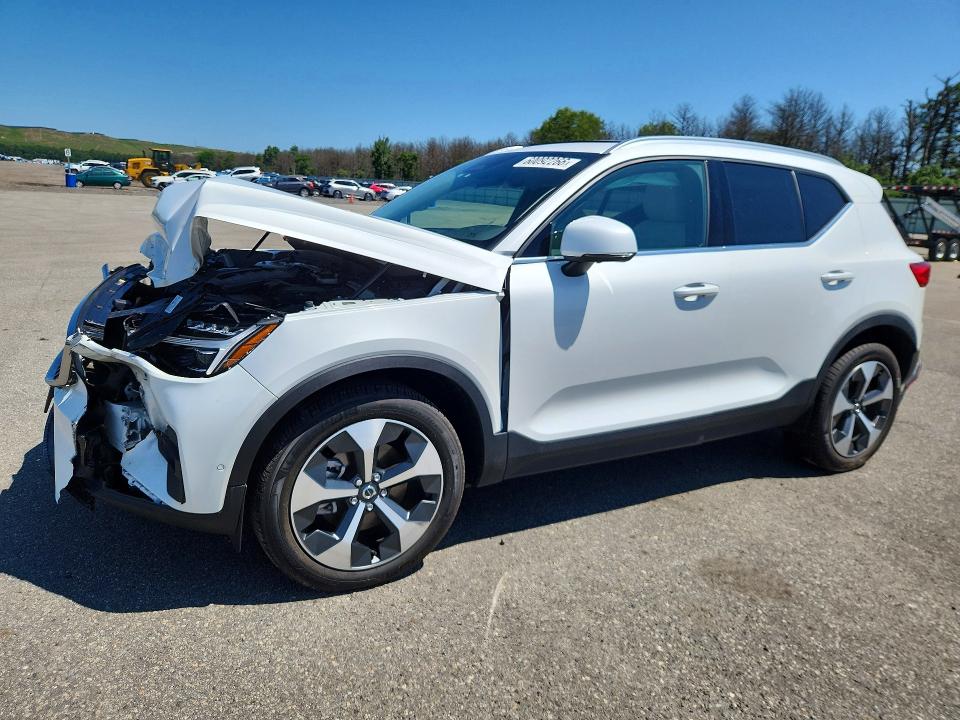 2025 Volvo Xc40 VIN YV4L12UE2S2555855 COPART salvage auction — FRONT END, Ny - Mv-907A Salvage Certificate, sold $400 on 2026-07-20 (photo 1)