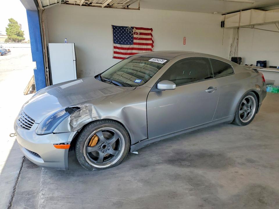 2004 Infiniti G35 VIN JNKCV54E34M827019 COPART salvage auction — FRONT END, TX - SALVAGE VEHICLE TITLE (P), sold $900 on 2026-07-24 (photo 1)
