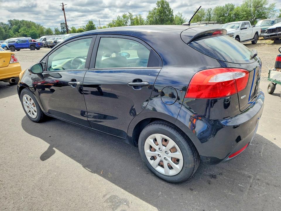 2013 Kia Rio VIN KNADM5A33D6157033 COPART salvage auction — REAR END, Or - Non Public Clean Title, sold $275 on 2026-07-17 (photo 2)