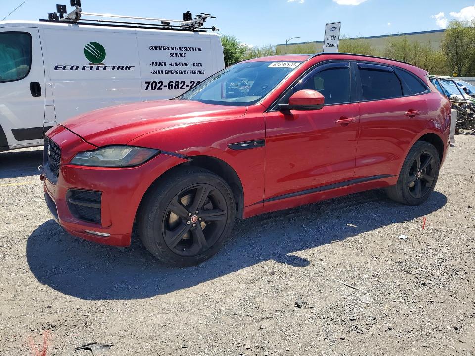 2017 Jaguar F-pace VIN SADCL2BV4HA887606 COPART salvage auction — FRONT END, Nv - Certificate Of Title (P), sold $1,700 on 2026-09-10 (photo 1)