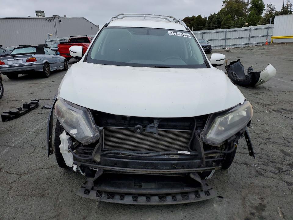 2016 Nissan VIN KNMAT2MT4GP618791 COPART salvage auction — FRONT END, Ca - Salvage Certificate, sold $1,100 on 2026-07-10 (photo 5)