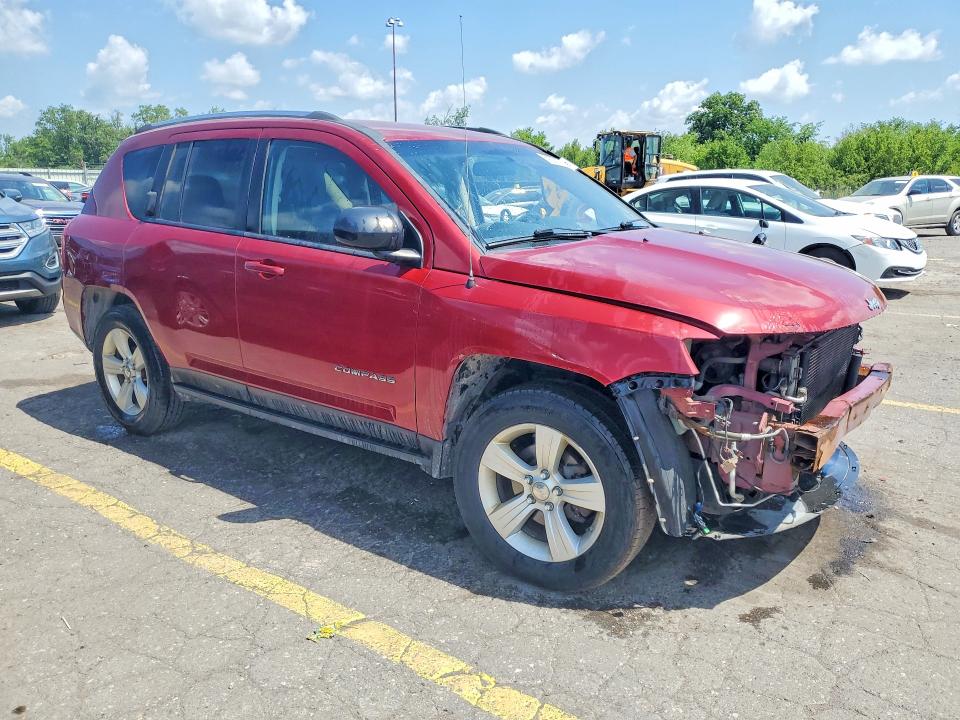 2012 Jeep Compass VIN 1C4NJCEB4CD580185 COPART salvage auction — FRONT END, Mi - Certificate Of Title, sold $375 on 2026-07-31 (photo 4)