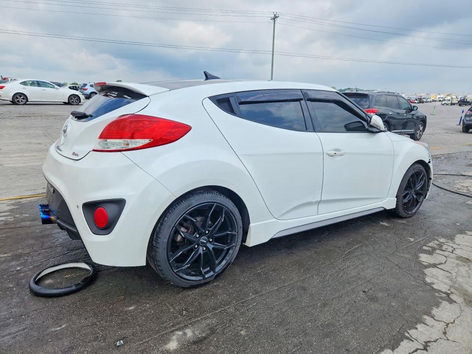 2014 Hyundai Veloster VIN KMHTC6AE4EU188874 COPART salvage auction — FRONT END, Salvage Title, sold $775 on 2026-07-22 (photo 3)