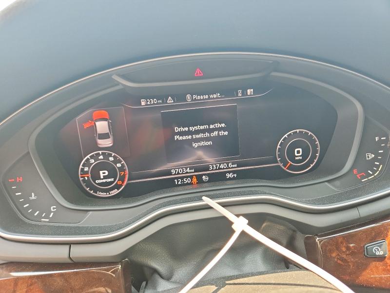 2019 Audi A4 VIN WAUENAF47KN002791 COPART salvage auction — FRONT END, Nj - Cert Of Title-Salvage, sold $1,600 on 2026-07-23 (photo 9)