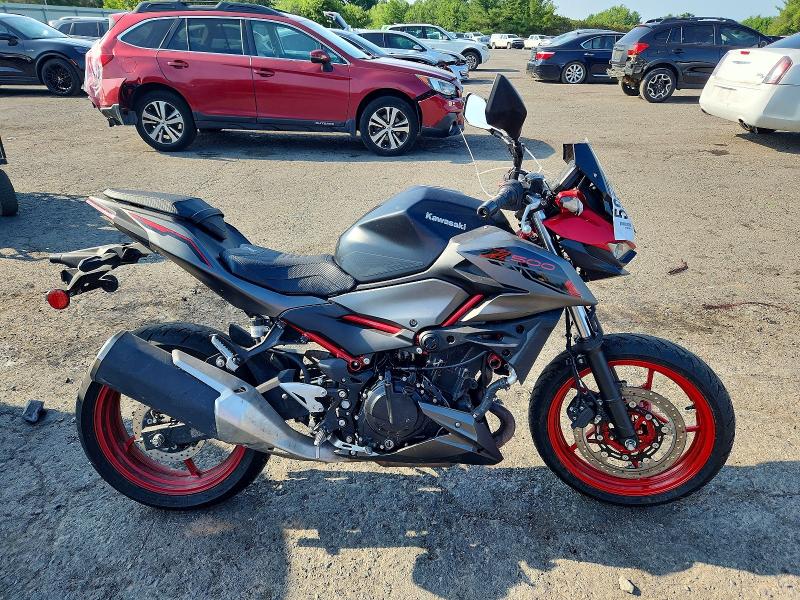 2025 Kawasaki Er500 VIN ML5ERGF15SDA37817 COPART salvage auction — FRONT END, Pa - Certificate Of Salvage, sold $700 on 2026-07-30 (photo 1)