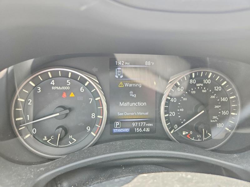 2021 Infiniti Q50 VIN JN1EV7CR0MM754964 COPART salvage auction — REAR END, Tx - Salvage Vehicle Title, sold $925 on 2026-07-28 (photo 9)
