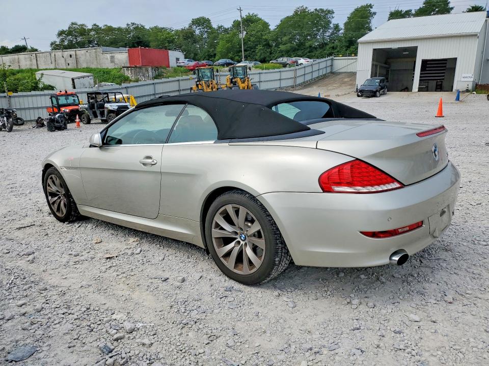 2008 BMW 6 series VIN WBAEB53538CX62461 COPART salvage auction — FRONT END, Ky - Cert Of Title-Salvage, sold $550 on 2026-07-31 (photo 2)