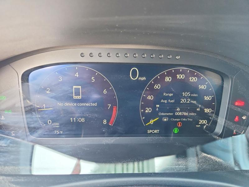 2024 Honda Civic VIN JHMFL5G44RX095432 COPART salvage auction — MINOR DENT/SCRATCHES, Ak - Dis/Dlr/Exp Only Clean Title, sold $28,500 on 2026-07-27 (photo 9)