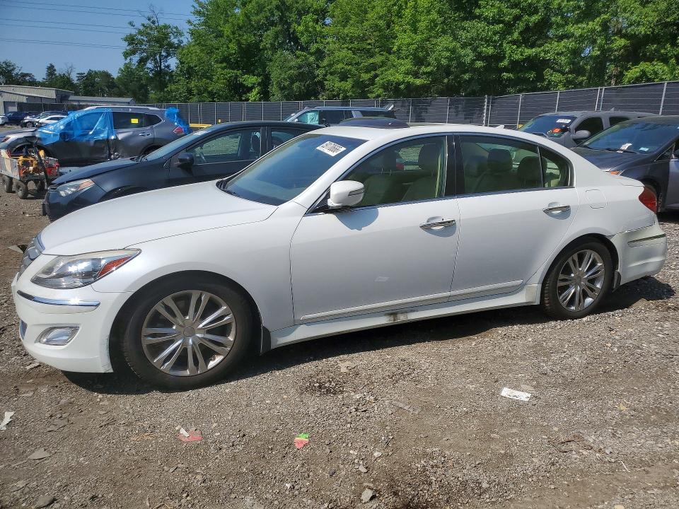 2012 Hyundai Genesis VIN KMHGC4DD1CU201067 COPART salvage auction — REAR END, Md - Cert Of Salvage > 75% Damage, sold $1,900 on 2026-07-10 (photo 1)