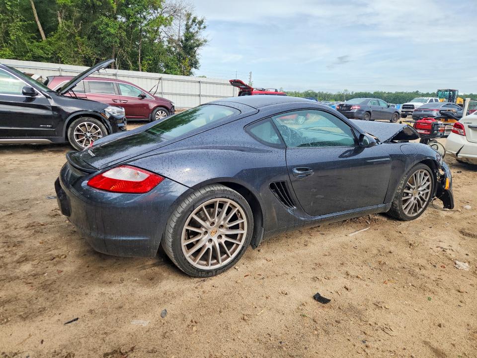 2007 Porsche Cayman VIN WP0AA29817U762858 COPART salvage auction — FRONT END, Fl - Cert Of Title Slvg Rebuildable, sold $4,300 on 2026-08-07 (photo 3)
