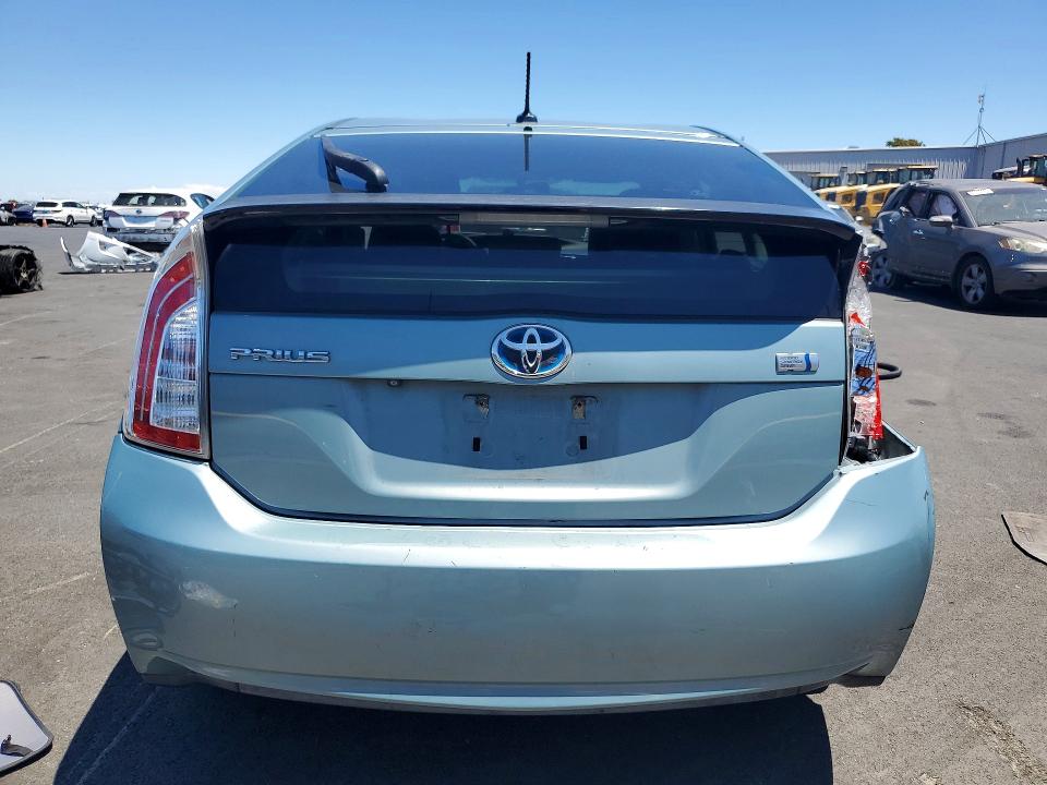 2013 Toyota Prius VIN JTDKN3DU0D5667328 COPART salvage auction — FRONT END, Ca - Salvage Certificate, sold $2,250 on 2026-07-27 (photo 6)