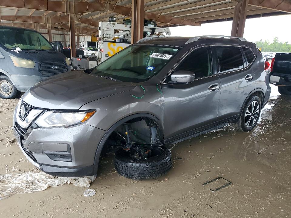 2019 Nissan Rogue VIN JN8AT2MT1KW268958 COPART salvage auction — FRONT END, TX - SALVAGE VEHICLE TITLE (P), sold $4,150 on 2026-07-17 (photo 1)