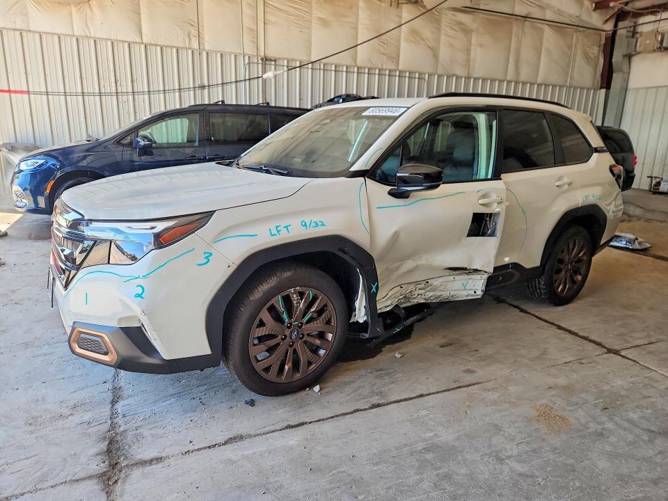 2025 Subaru Forester VIN JF2SLDHC7SH547388 COPART salvage auction — SIDE, Wi - Cert Of Title-Claim Paid, sold $8,700 on 2026-07-20 (photo 1)
