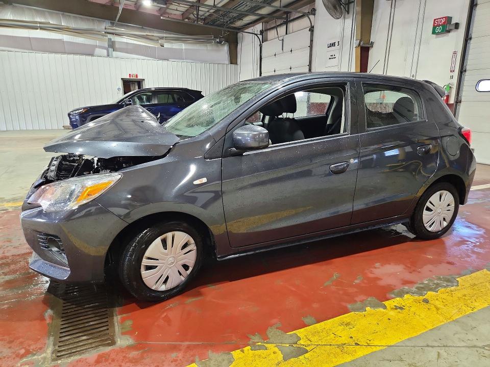 2024 Mitsubishi Mirage VIN ML32AUHJ4RH008310 COPART salvage auction — FRONT END, Fl - Certificate Of Destruction (P), sold $325 on 2026-07-22 (photo 1)