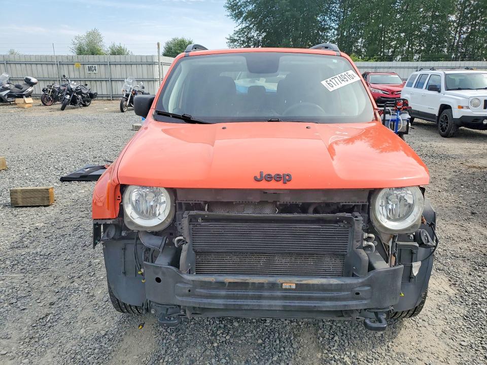 2018 Jeep Renegade VIN ZACCJBAB8JPJ17100 COPART salvage auction — FRONT END, Wa - Bill Of Sale, sold $2,650 on 2026-08-03 (photo 5)