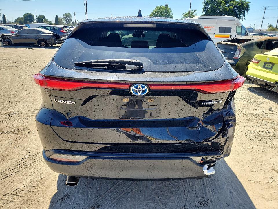 2022 Toyota Venza VIN JTEAAAAH6NJ101911 COPART salvage auction — REAR END, Ca - Dis/Dlr/Exp Only Clean Title (P), sold $12,500 on 2026-08-24 (photo 6)