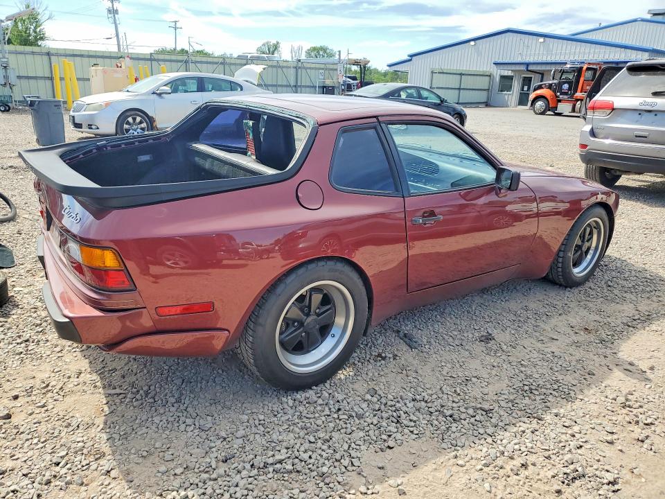 1986 Porsche 944 VIN WP0AA0952GN153234 COPART salvage auction — REAR END, Nm - Cert Of Title-Salvage, sold $9,900 on 2026-09-16 (photo 3)