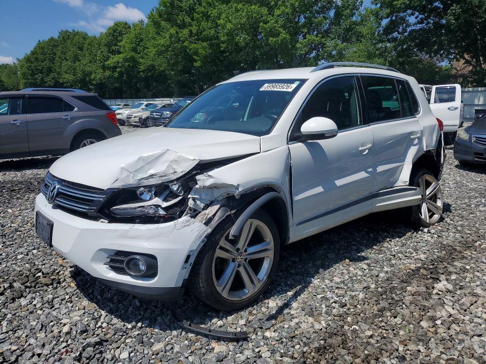 2016 Volkswagen Tiguan VIN WVGBV7AX2GW609107 COPART salvage auction — REAR END, Wv - Salvage Certificate, sold $1,250 on 2026-07-27 (photo 1)