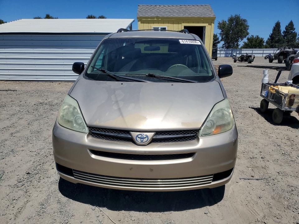 2004 Toyota Sienna VIN 5TDZA23C24S106636 COPART salvage auction — REAR END, CA - SALVAGE CERTIFICATE, sold $400 on 2026-07-28 (photo 5)
