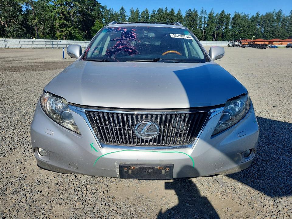 2010 Lexus Rx 350 VIN JTJBK1BA1A2426944 COPART salvage auction — REAR END, WA - BILL OF SALE, sold $4,550 on 2026-07-14 (photo 5)