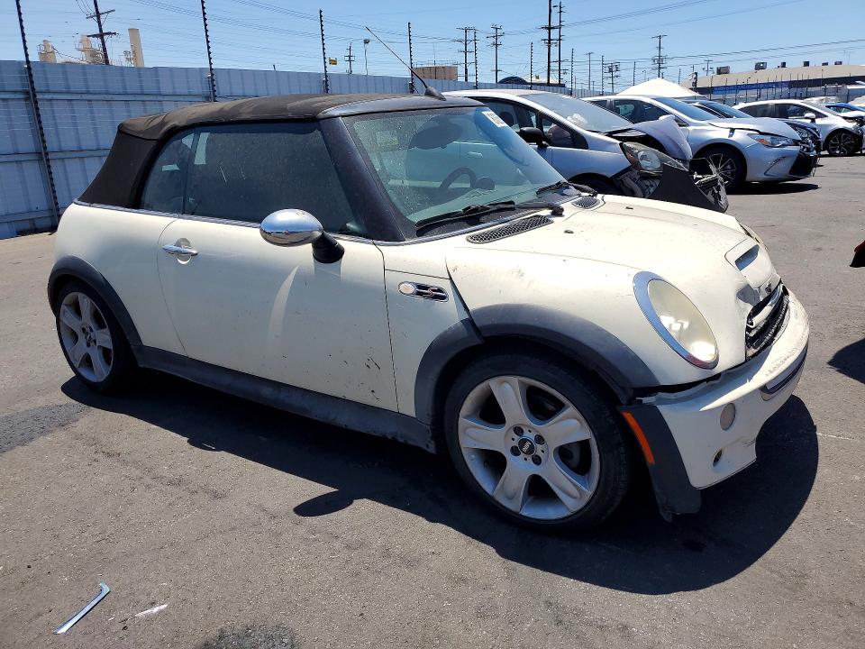 2006 Mini Cooper VIN WMWRH33566TF89054 COPART salvage auction — FRONT END, CA - SALVAGE CERTIFICATE, sold $575 on 2026-08-10 (photo 4)