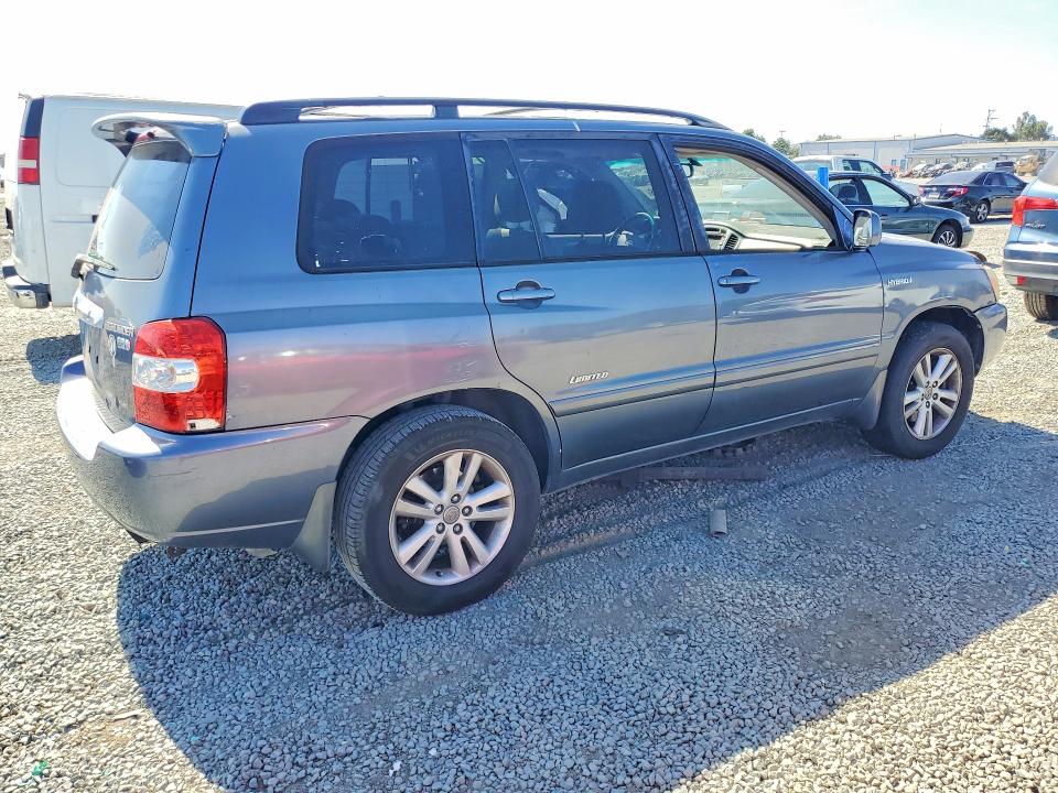 2006 Toyota Highlander hybrid VIN JTEDW21A760016462 COPART salvage auction — STRIPPED, Ca - Dis/Dlr/Exp Only Clean Title, sold $350 on 2026-07-31 (photo 3)