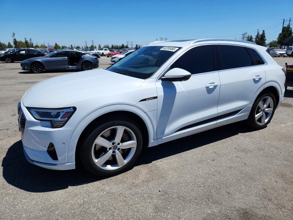 2019 Audi E-tron VIN WA1LAAGE6KB005397 COPART salvage auction — FRONT END, CA - SALVAGE CERTIFICATE, sold $13,200 on 2026-07-23 (photo 1)