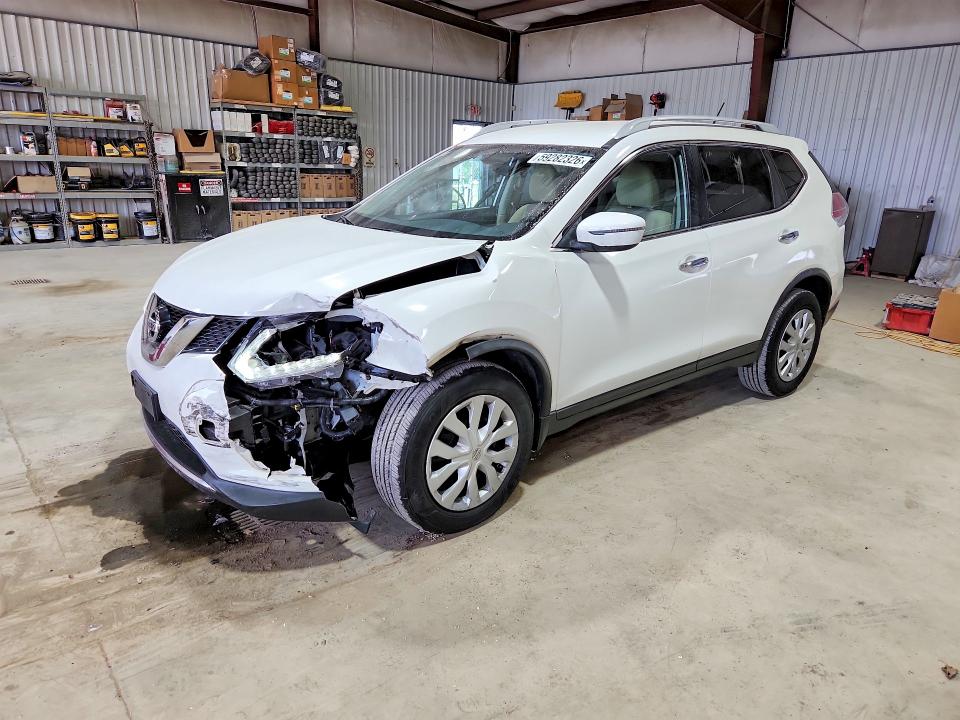 2016 Nissan Rogue VIN JN8AT2MT5GW012992 COPART salvage auction — FRONT END, PA - CERTIFICATE OF SALVAGE, sold $1,050 on 2026-07-31 (photo 1)