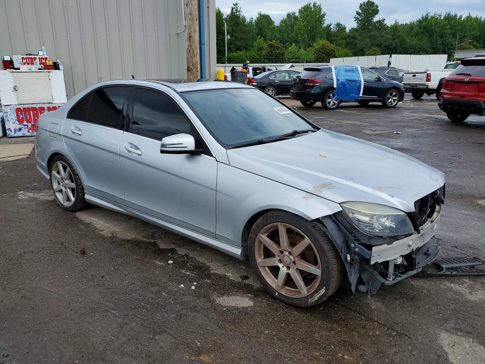 2011 Mercedes-benz C class VIN WDDGF5EB5BA460732 COPART salvage auction — FRONT END, TN - CERTIFICATE OF TITLE (P), sold $825 on 2026-07-23 (photo 4)