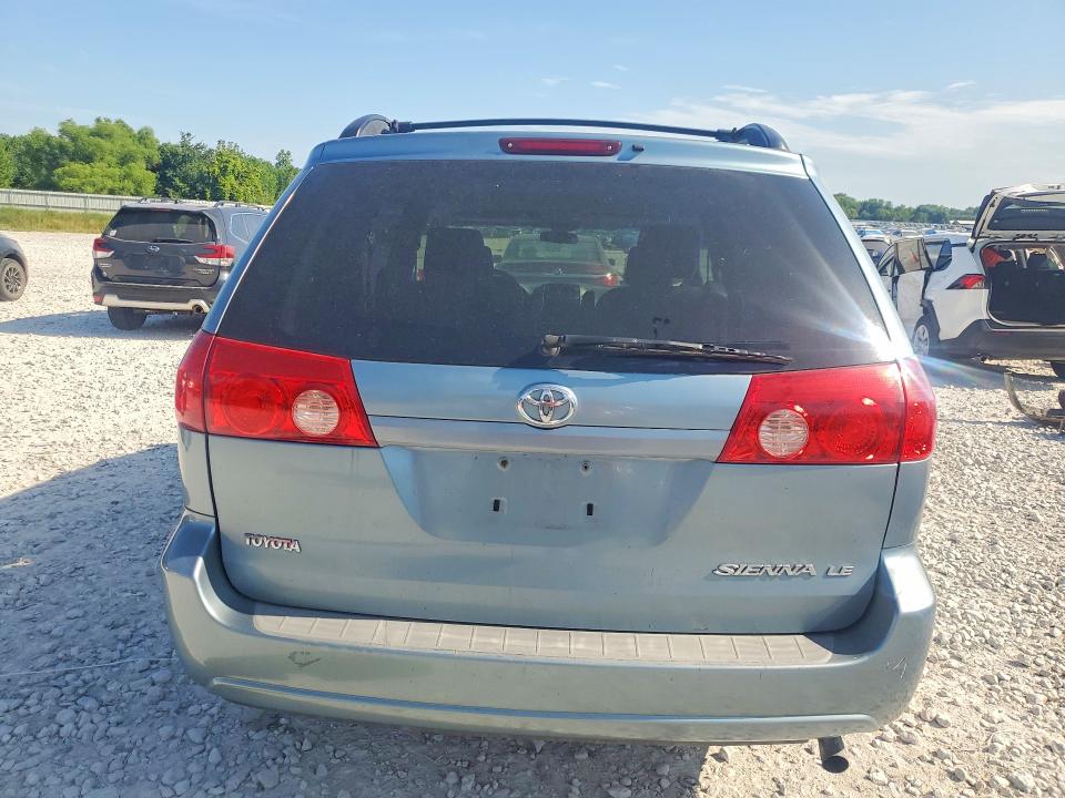 2006 Toyota Sienna VIN 5TDZA23C76S580584 COPART salvage auction — FRONT END, MI - CERTIFICATE OF TITLE, sold $275 on 2026-07-23 (photo 6)