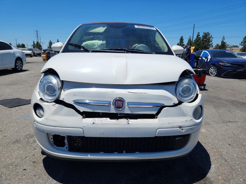 2013 Fiat VIN 3C3CFFDR4DT684460 COPART salvage auction — FRONT END, Ca - Salvage Certificate, sold $225 on 2026-08-18 (photo 5)